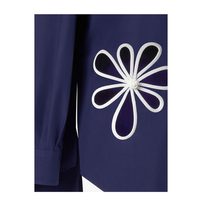 Dark Blue Poplin Shirt