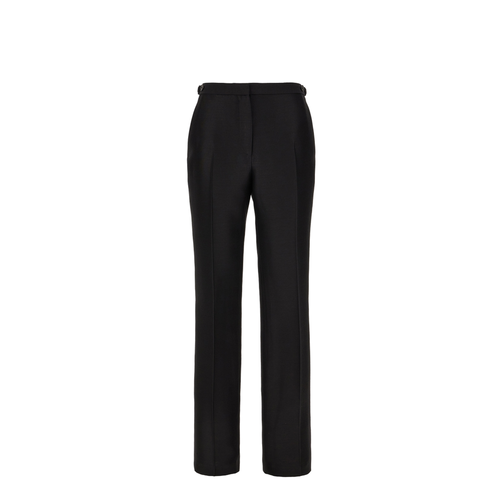 Black Wool Blend Pants