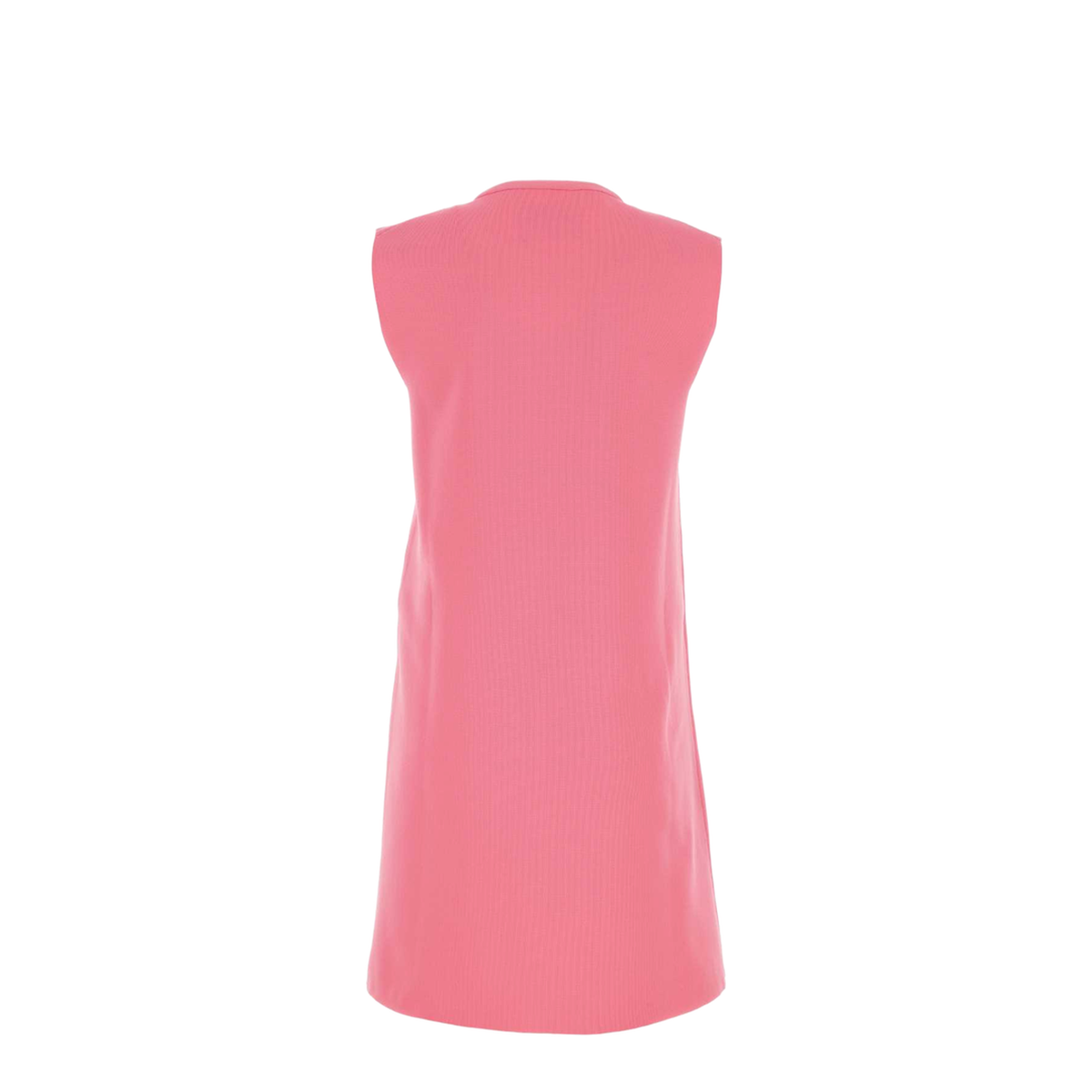 Fluo Pink Polyester Mini Dress