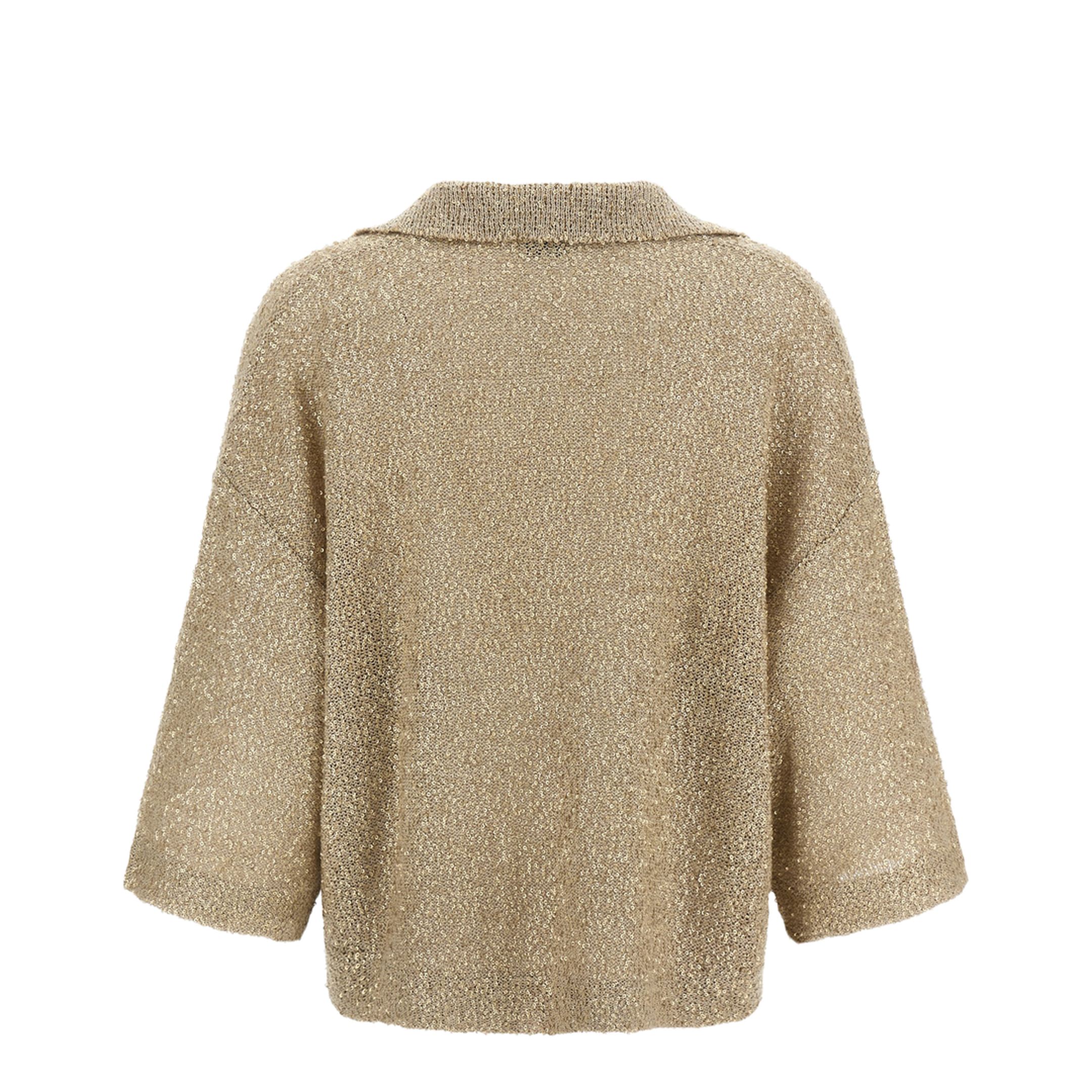 Shearling Knit Polo Shirt