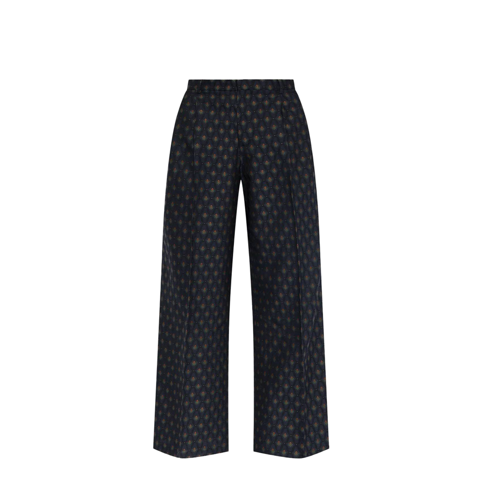 Embroidered Wool Blend Pant