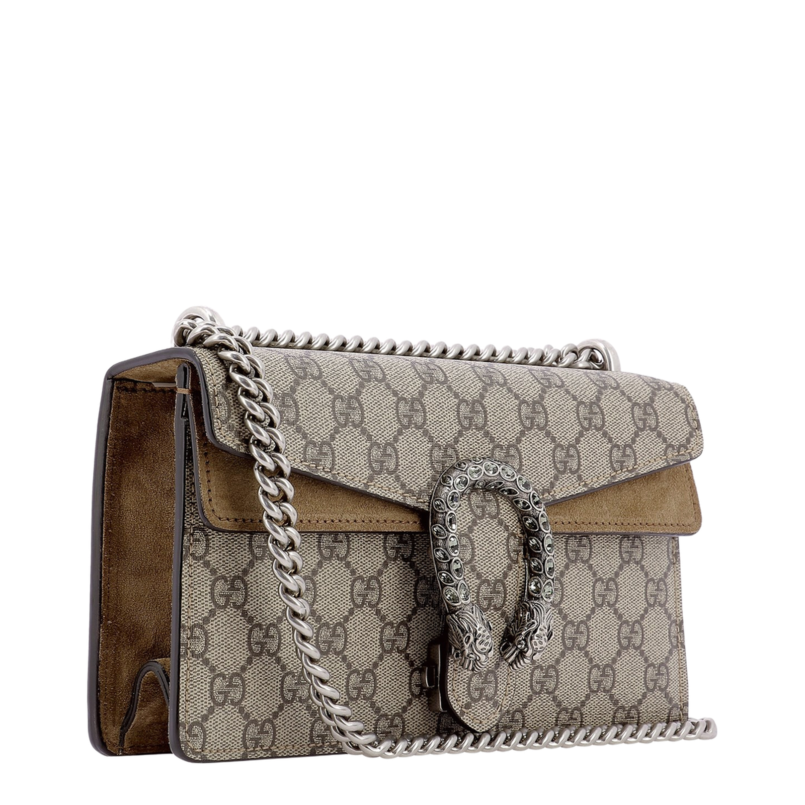 Dionysus Canvas Wallet On Chain - Beige