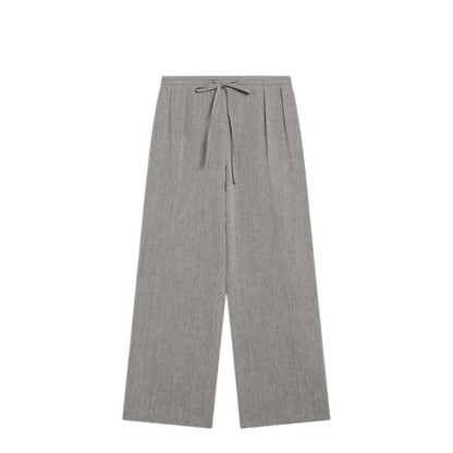 MAYFEYR - Loulou Studio - Grey Clark Pleated Trousers - CLARKLIGM