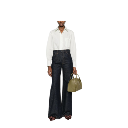 MAYFEYR - Victoria Beckham - Embroidery Cropped Shirt - 1124WSH005238A9634