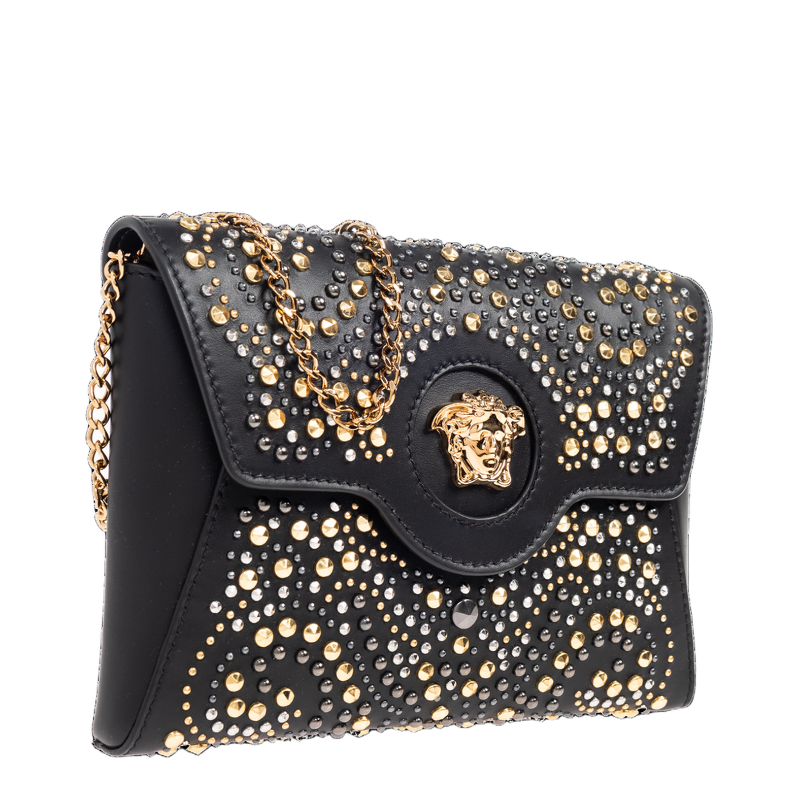 Clutch with appliqués