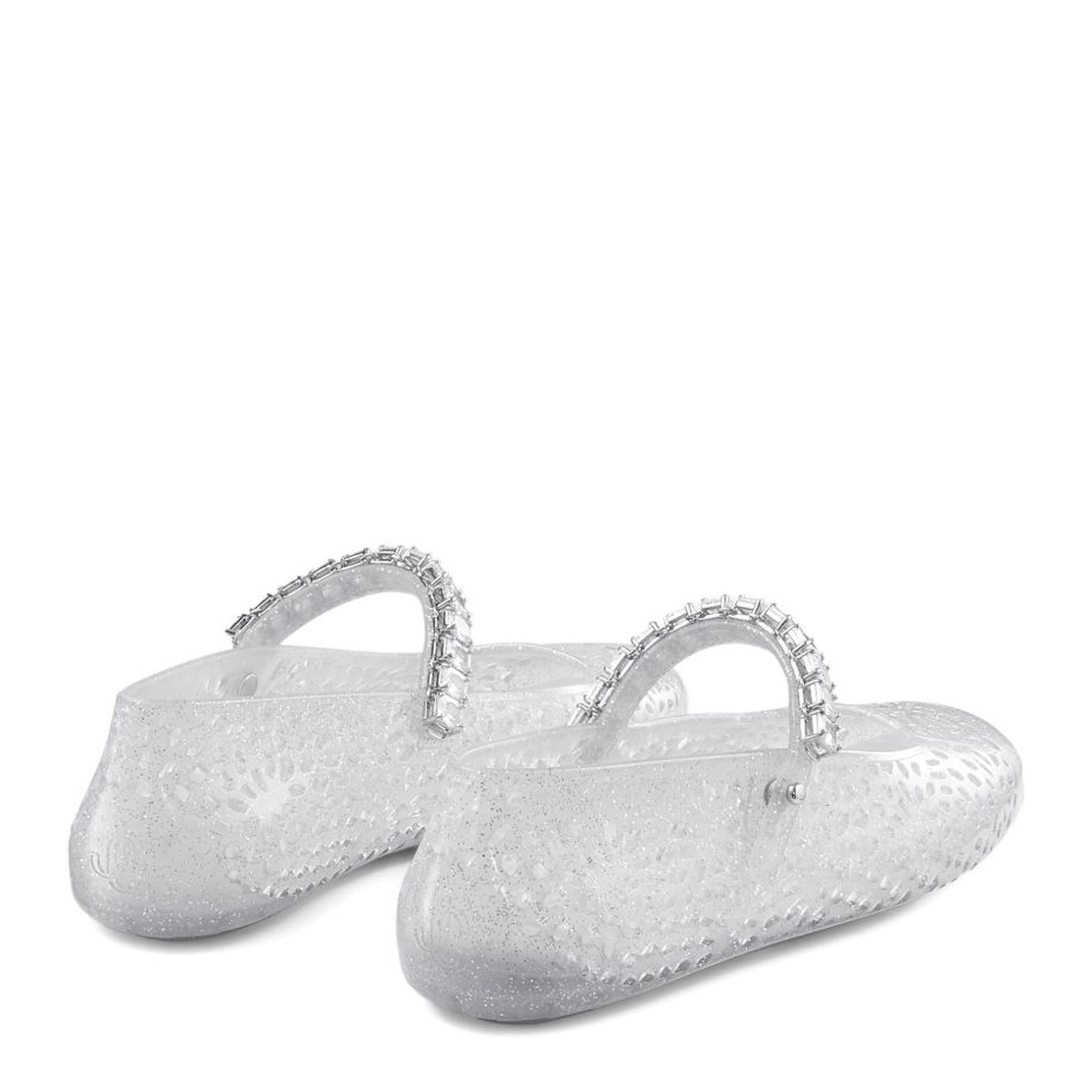 MAYFEYR - Jimmy Choo - Flat Shoes Silver - THEJELLYNTXCLEARSILVERMIXCRYSTAL