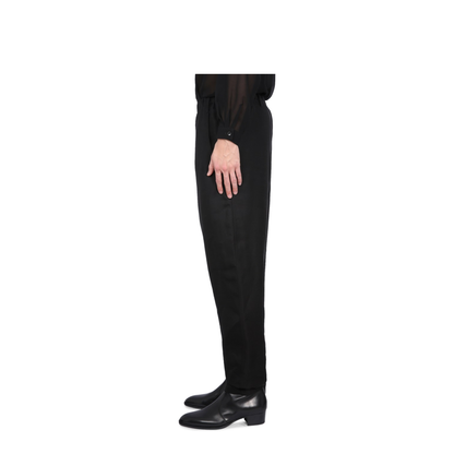 Black Viscose Blend Pant