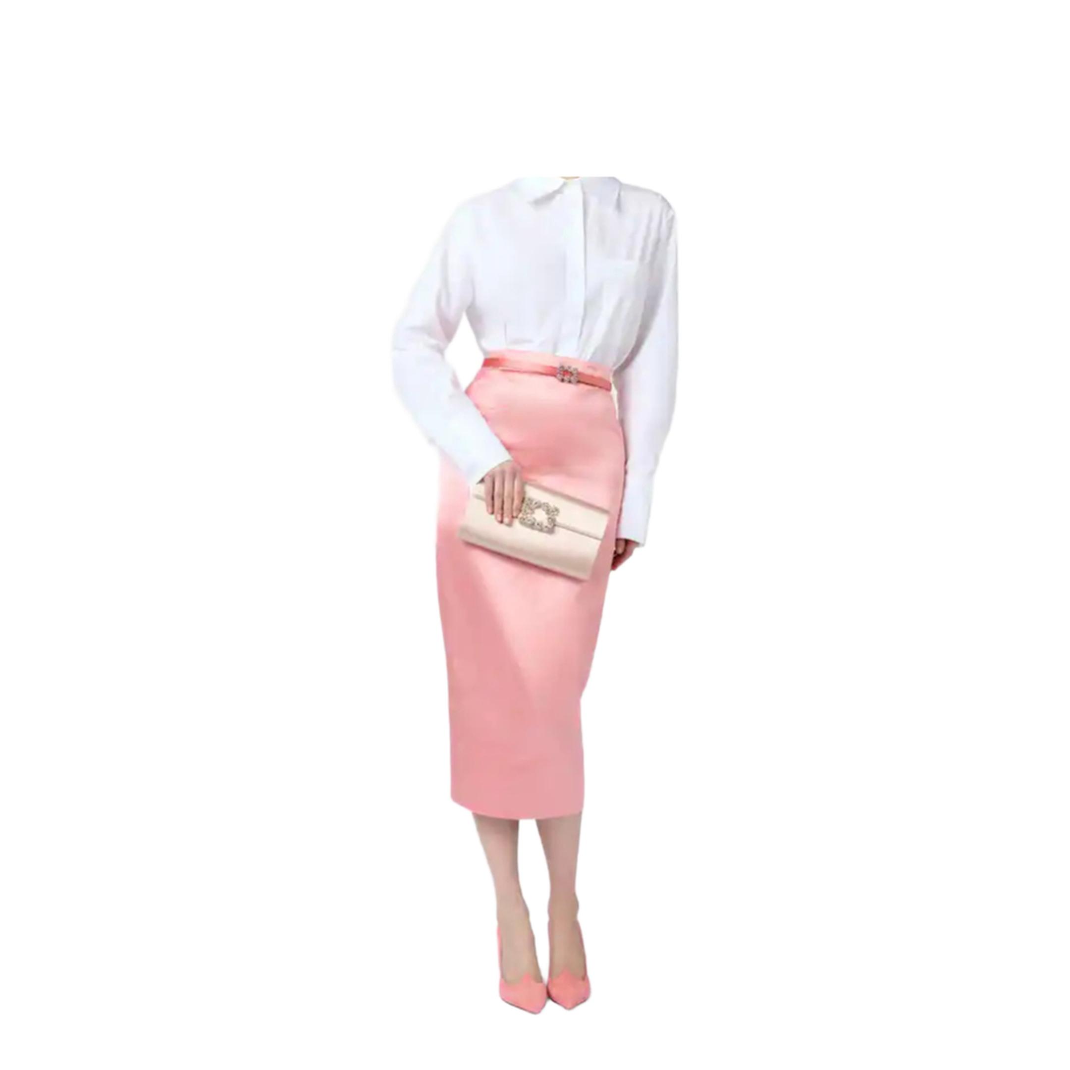 Efflorescence Clutch in Satin