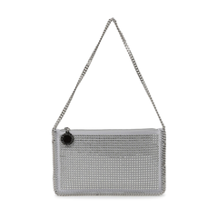 Falabella Small Fabric Shoulder Bag - Silver