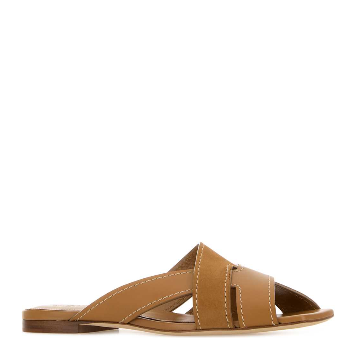Smooth and Suede Leather Slides