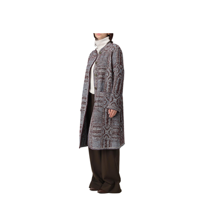 Bouncle Jacquard Coat