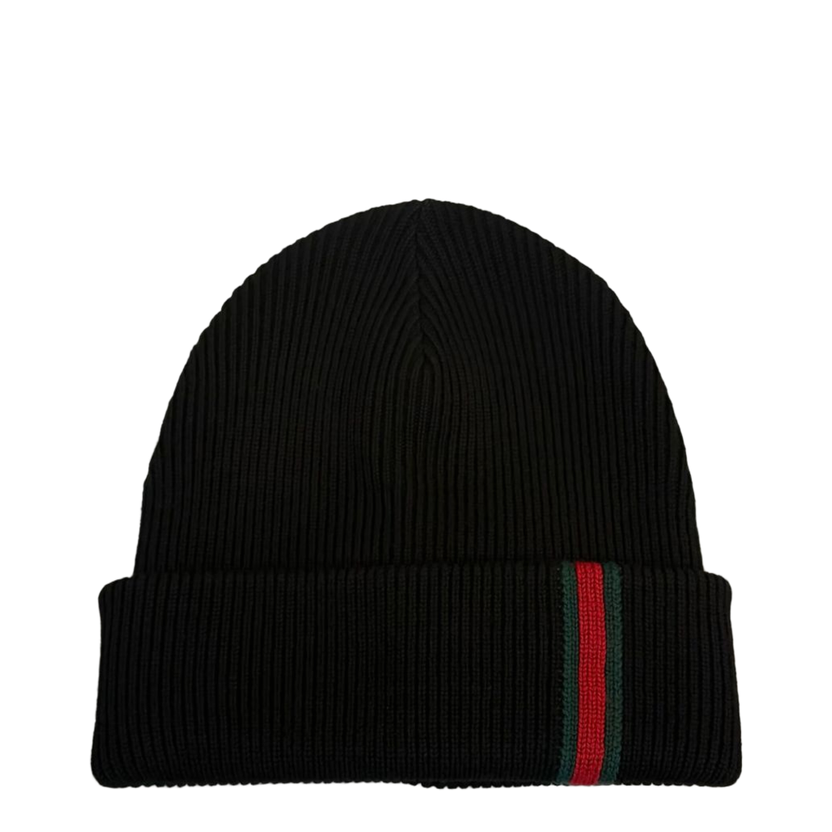 Wool Beanie with Web Detail