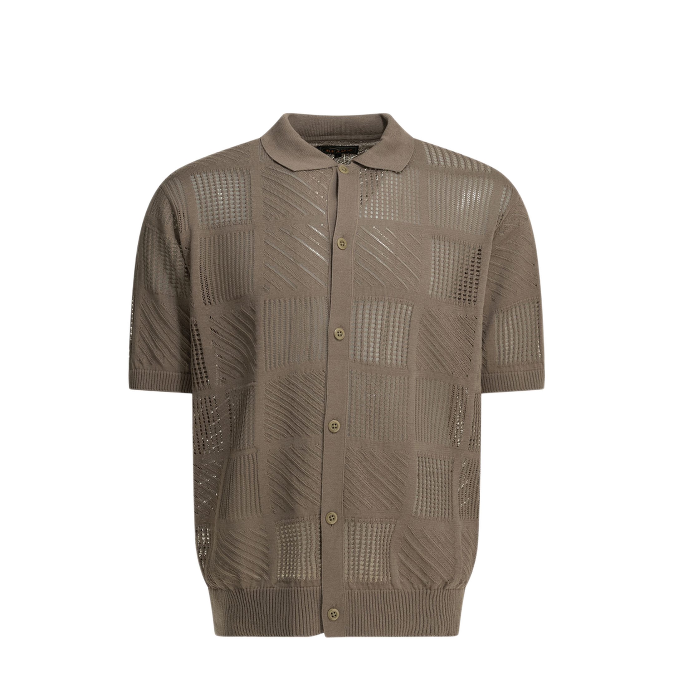 MAYFEYR - Beams Plus - Textured Knit Button Down Polo Shirt - 3802006815620