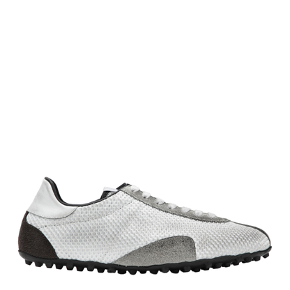 Sprinters White Grey Vintage-Effect Sneakers