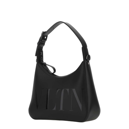 Black Leather VLTN Handbags