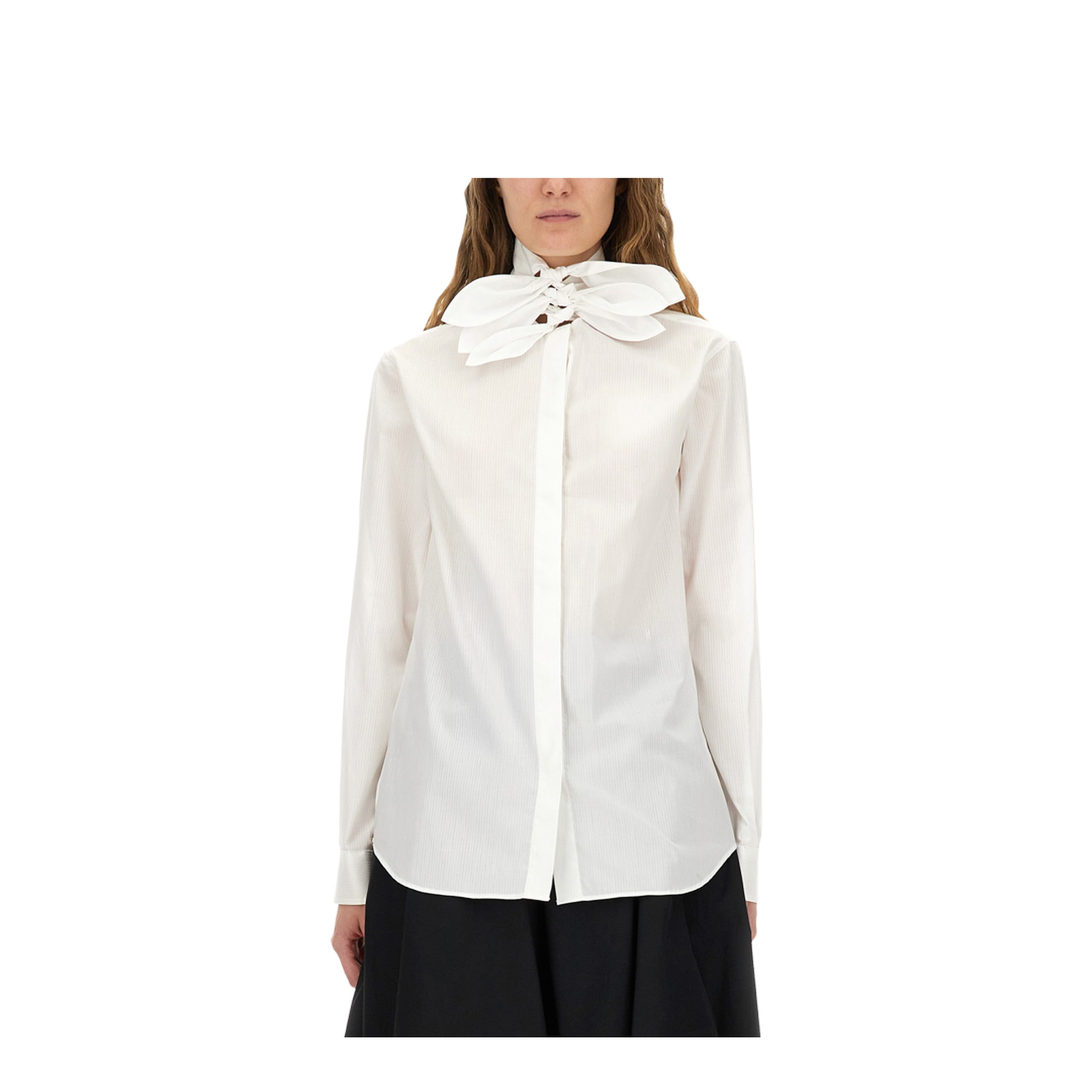 Cotton Poplin Jacquard Shirt