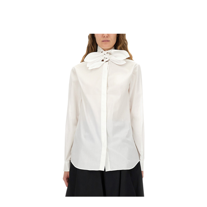 Cotton Poplin Jacquard Shirt