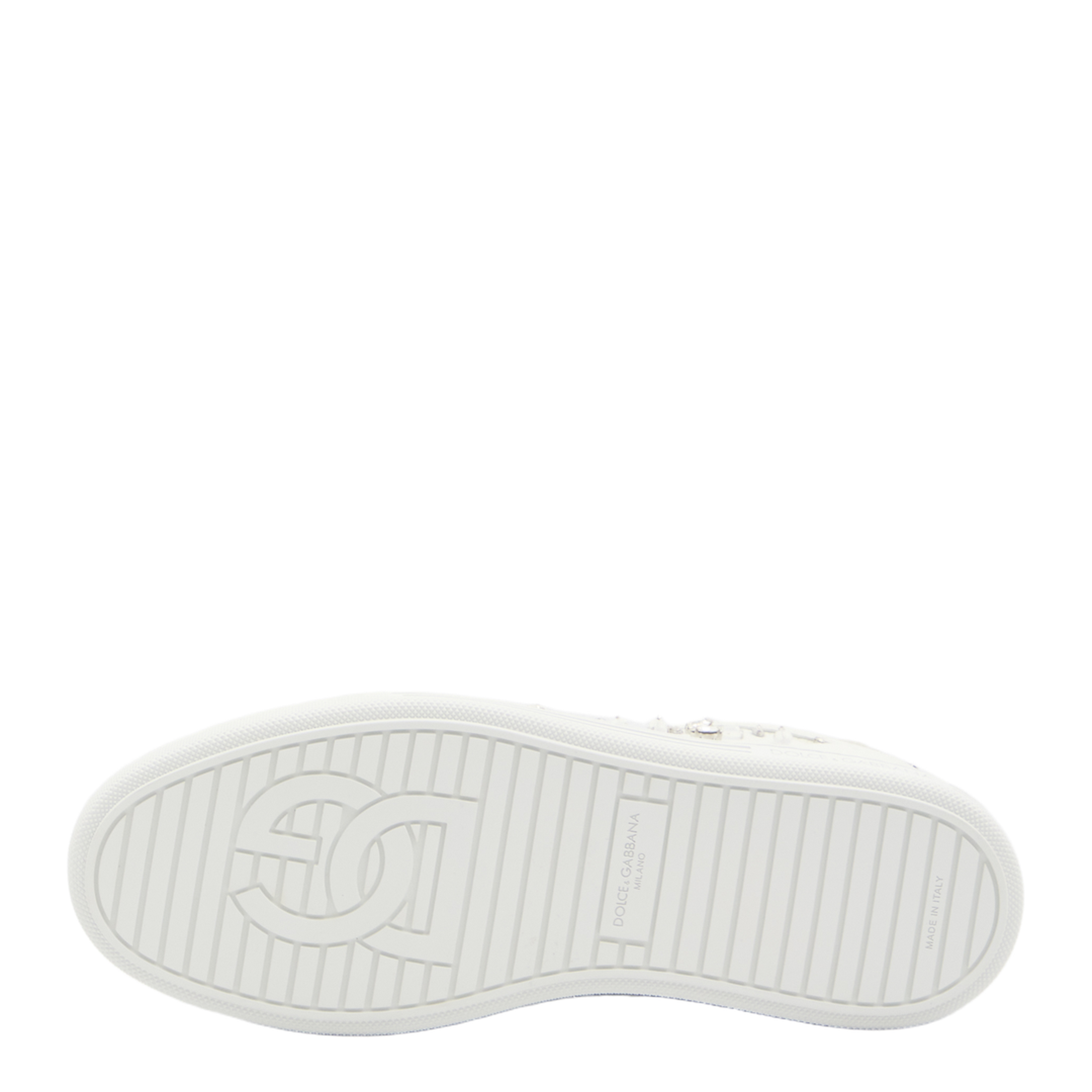 Sneakers embellished with rhinestones