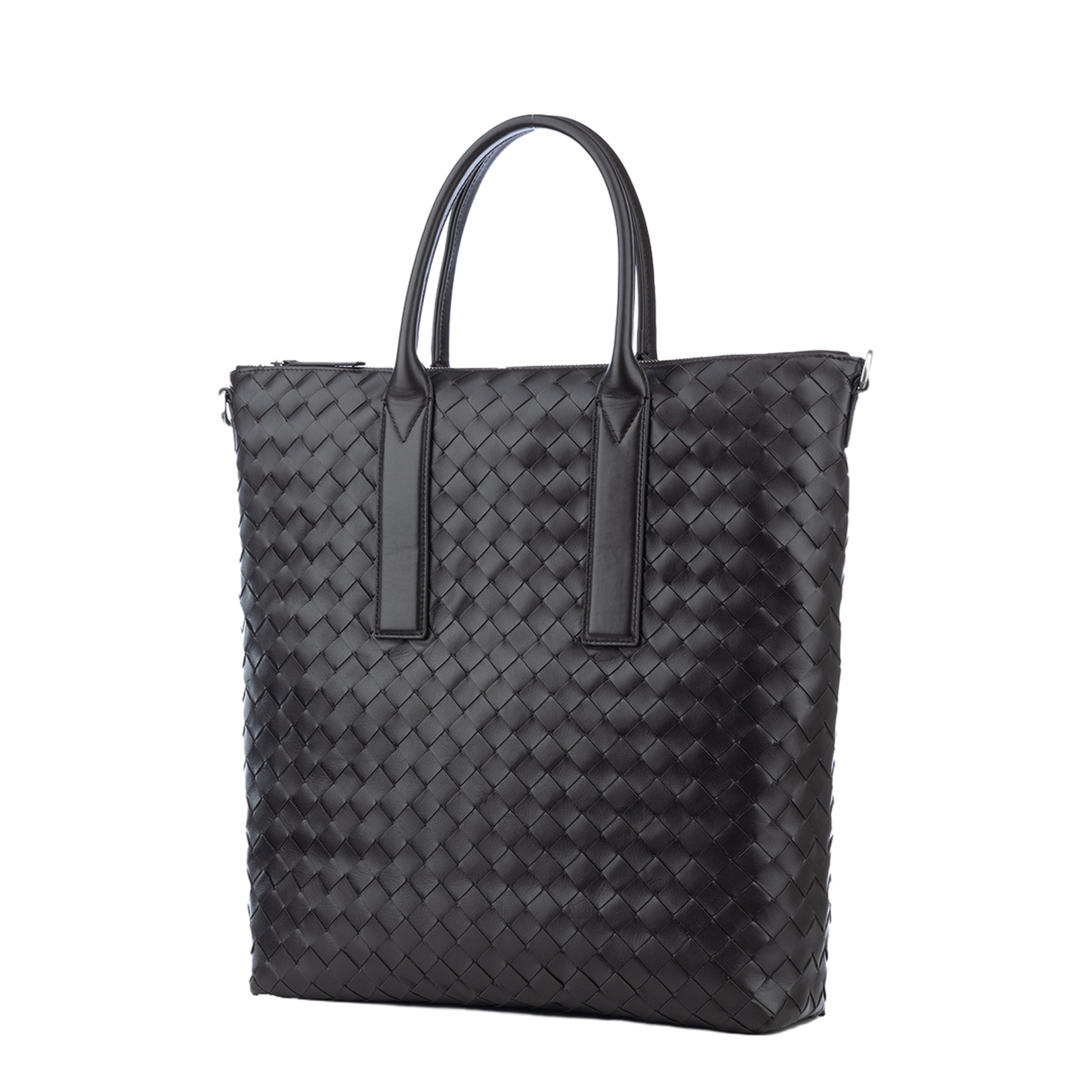 Intrecciato Zipped North-South Tote