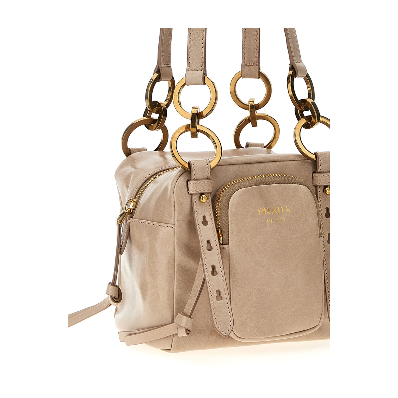Dangle Mini Leather Top-Handle Bag