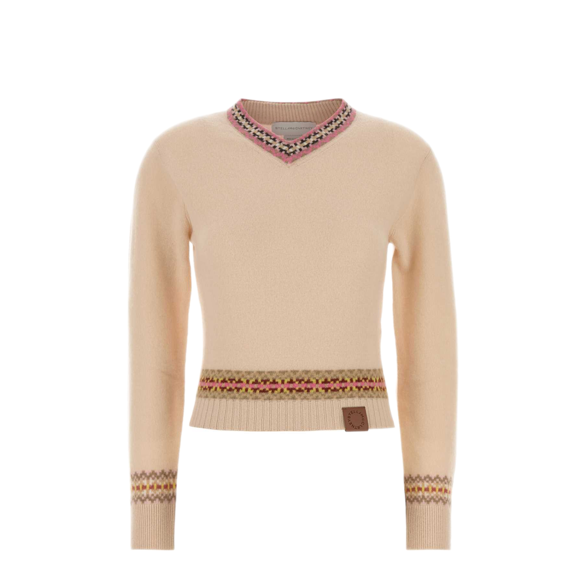 MAYFEYR - Stella Mccartney - Apres Ski Fair Isle V Neck Cropped Jumper - 6K13223S26979200