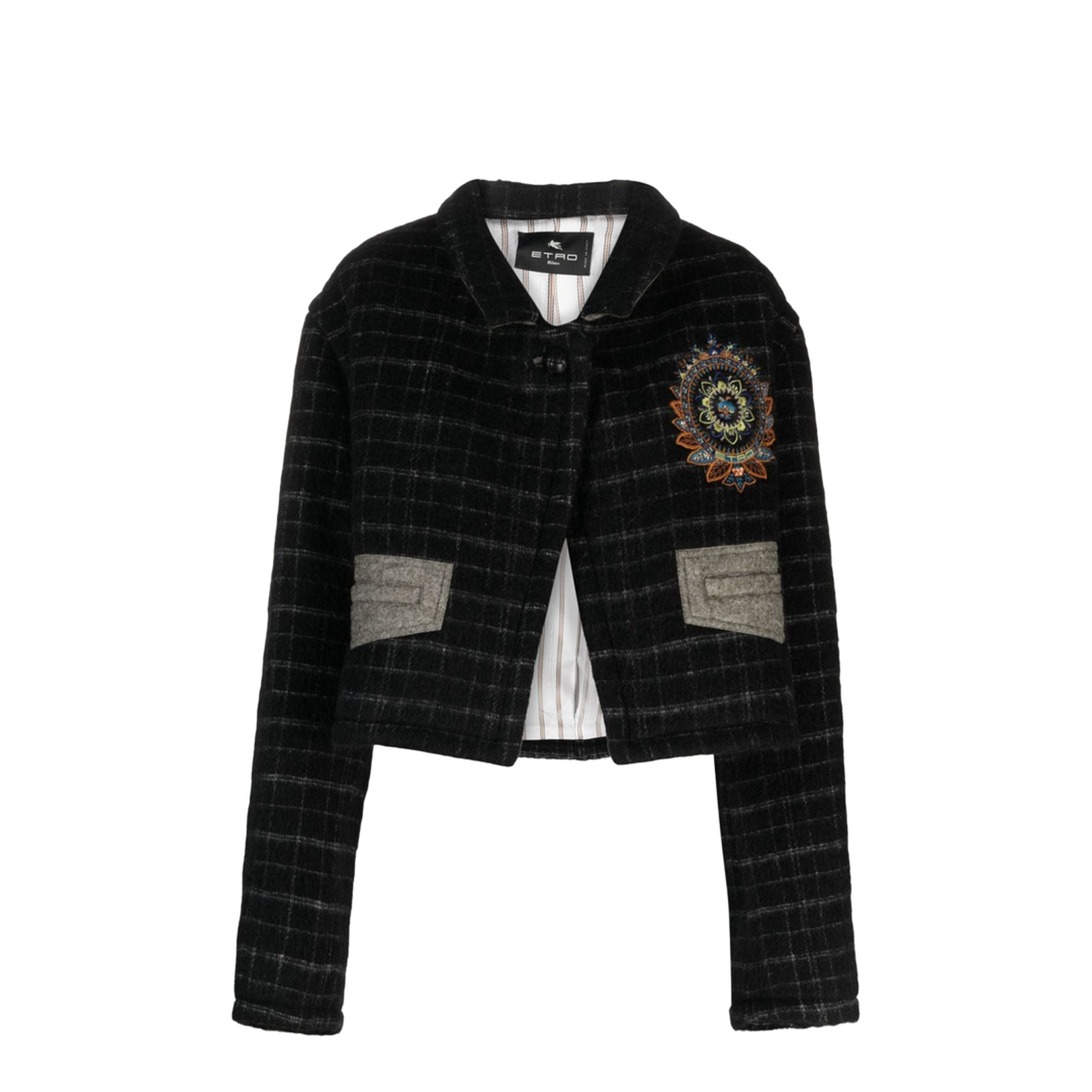Wool Blend Cropped Jacket