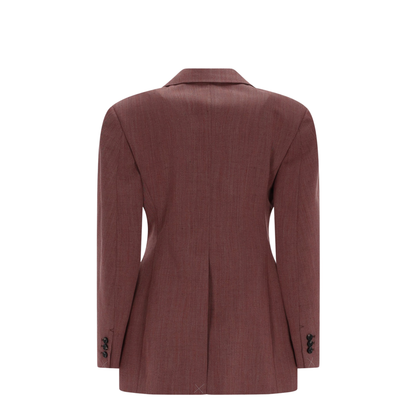 Blazer In Wool And Linen
