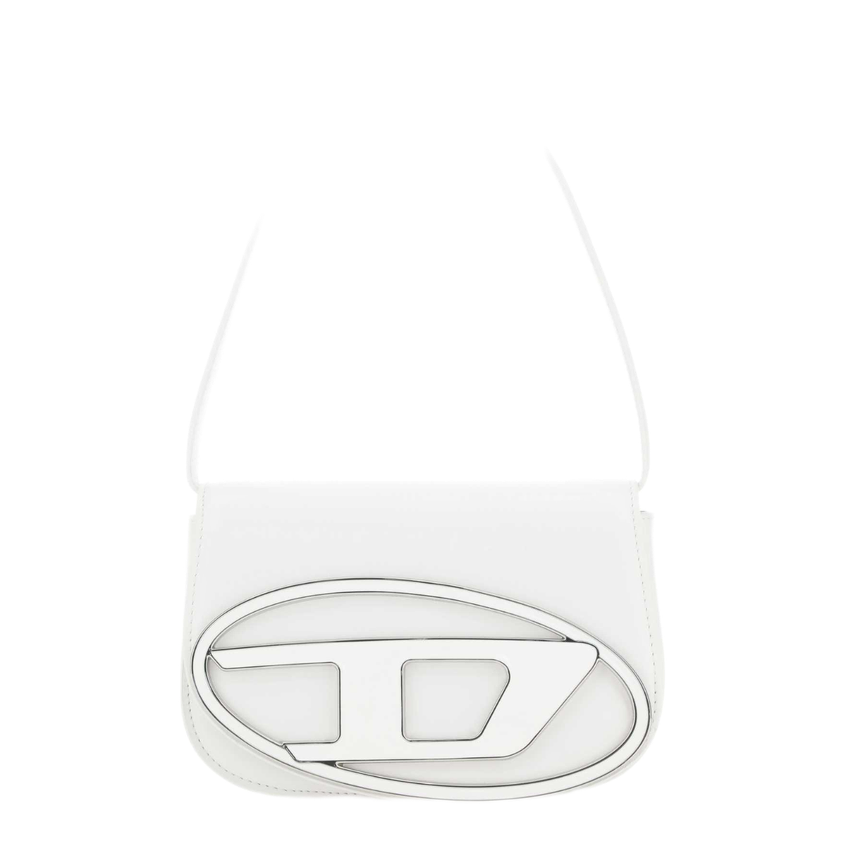 Small Calfskin Shoulder Bag - White