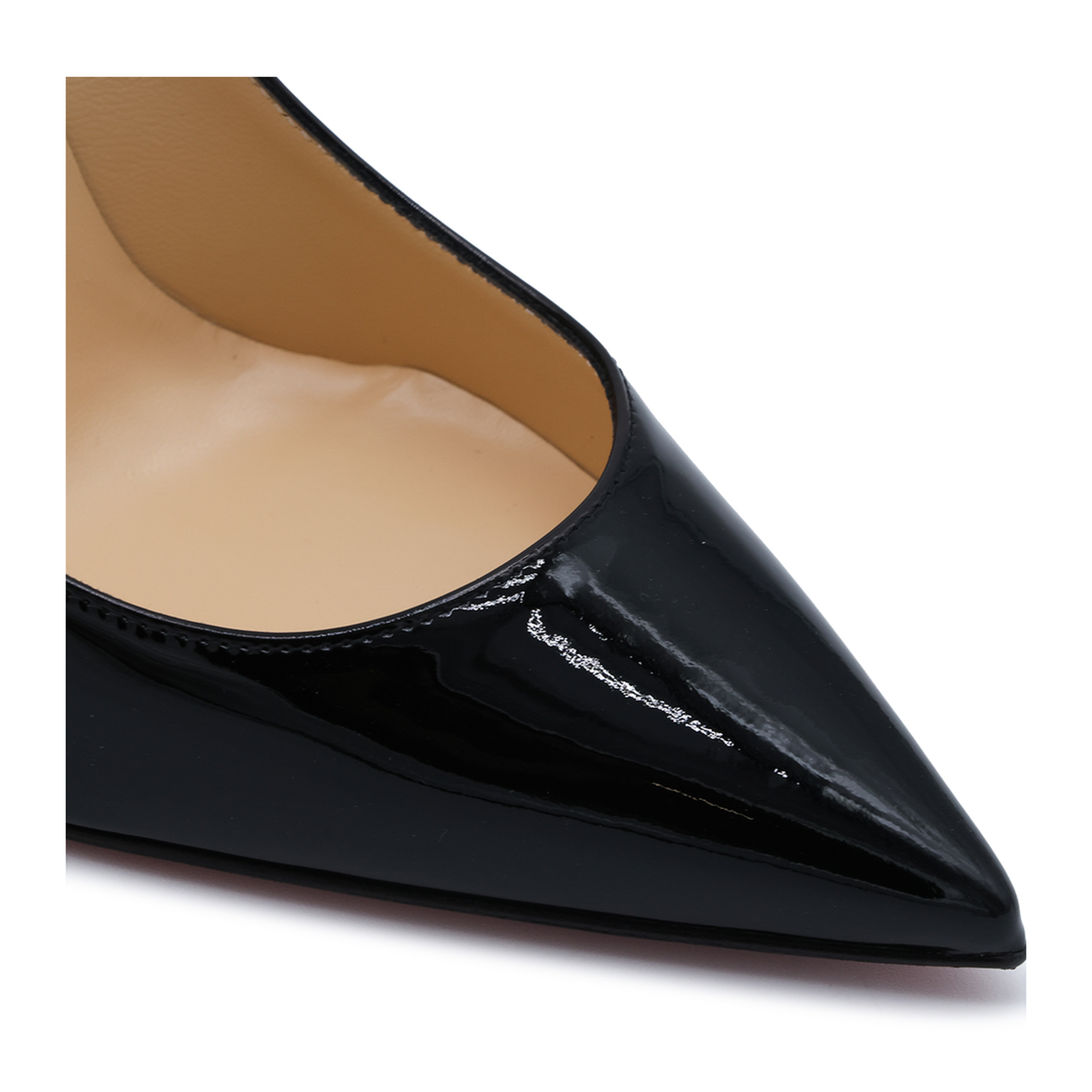 Black Patent-Leather Stiletto Pumps