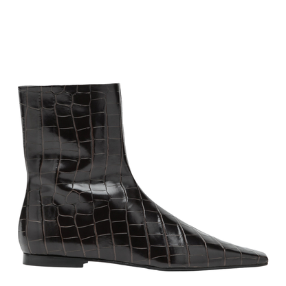 MAYFEYR - Toteme - Brown Crocodile-Effect Leather Chelsea Boots With Zip - 254-WAS0206LE0076034