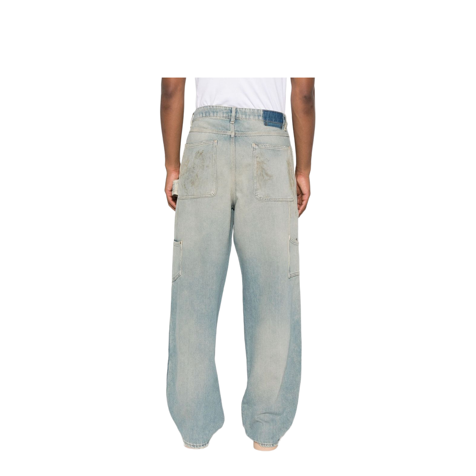 Destroyed Denim Cotton Jeans