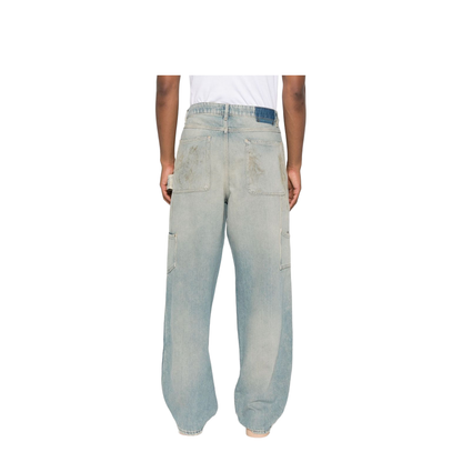 Destroyed Denim Cotton Jeans