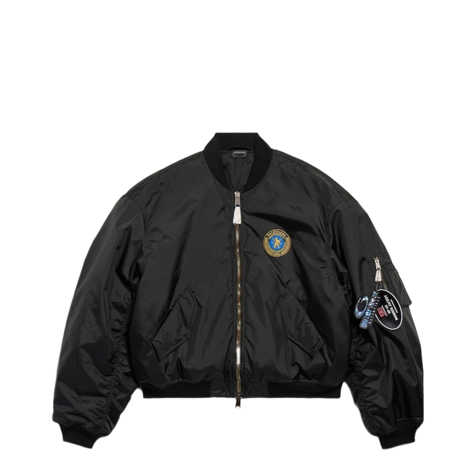 Bomber Jacket Large Fit in Black