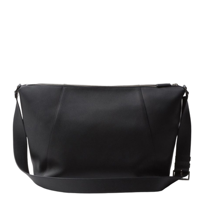 Logo-Stamp Leather Shoulder Bag