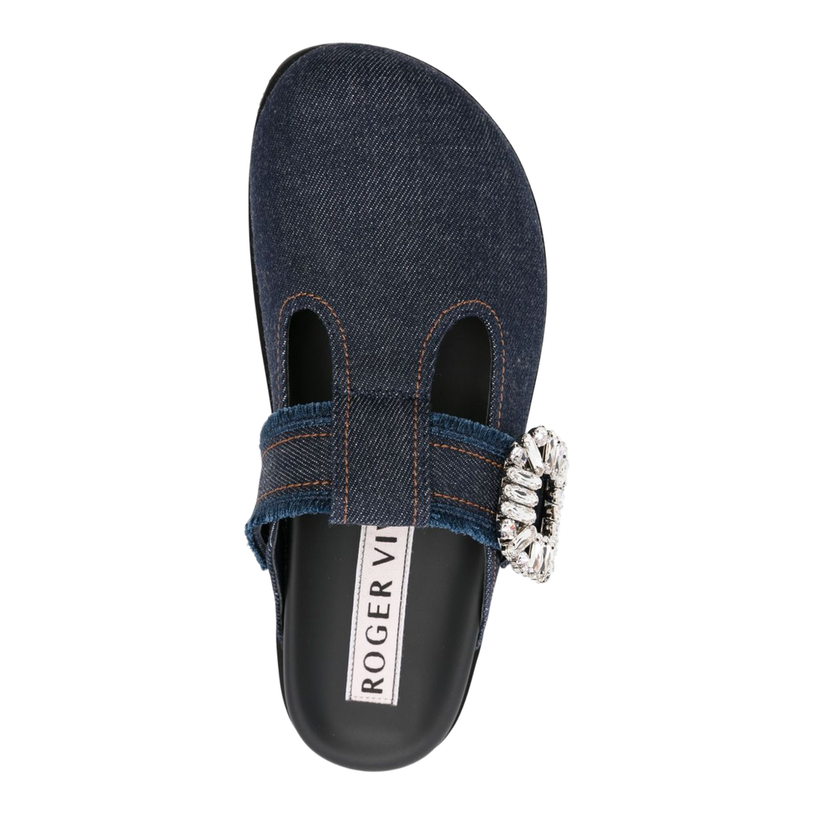Slidy Mules in Denim