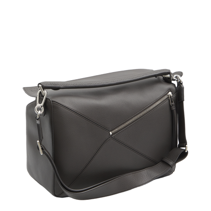 Large Puzzle Bag in Supple Grained Calfskin Brown