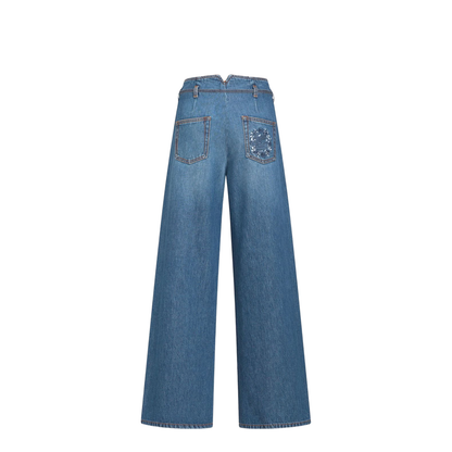 Wide Leg Denim Jeans