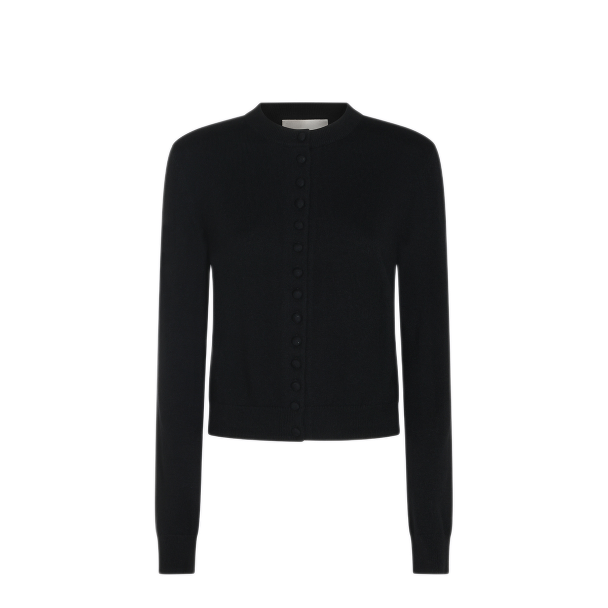 Black Cashmere Cropped Sweater