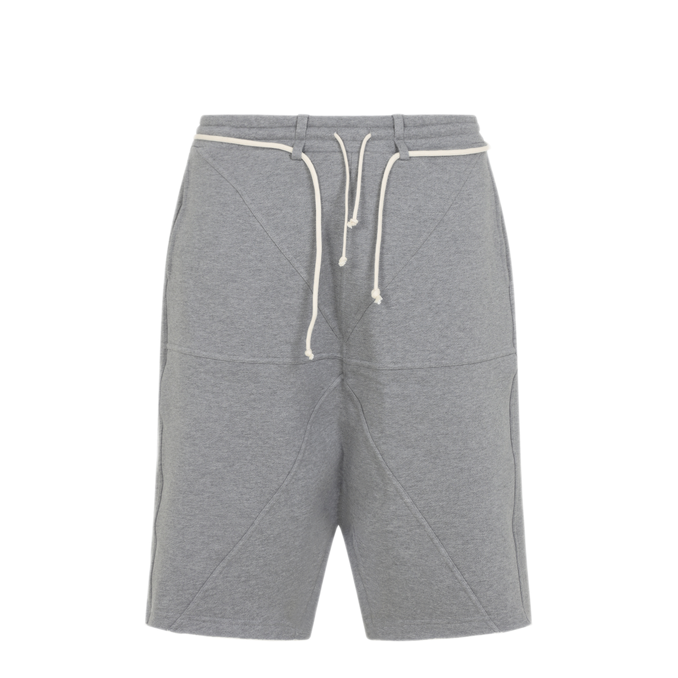 MAYFEYR - MORDECAI - Grey Melange Cotton Fleece Jogger Short - 26E96MUJ06913