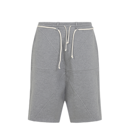 MAYFEYR - MORDECAI - Grey Melange Cotton Fleece Jogger Short - 26E96MUJ06913