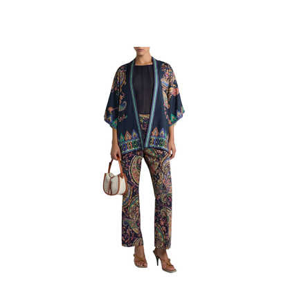 Paisley Foliage Bootcut Pants