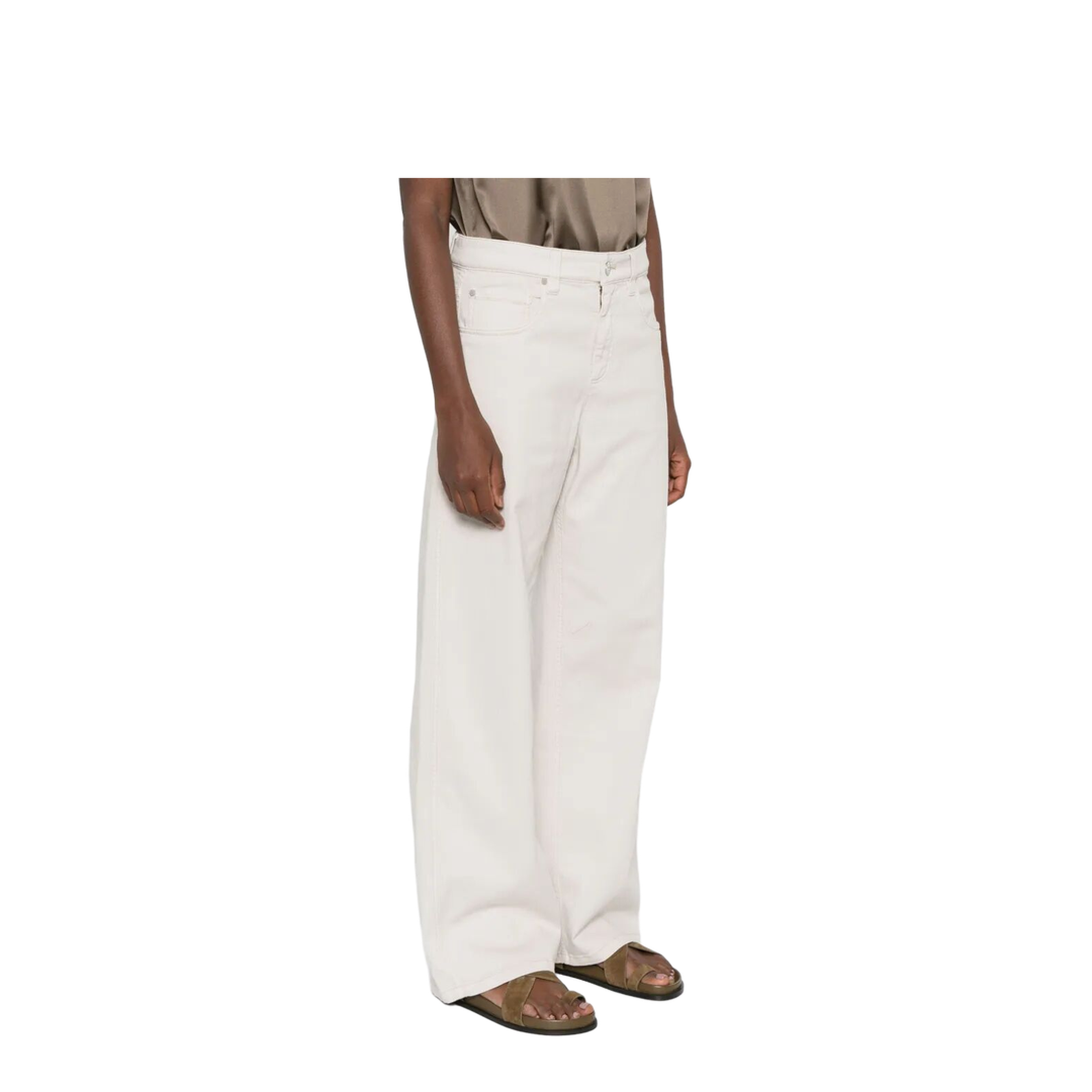MAYFEYR - Brunello Cucinelli - Stretch Dyed Denim Loose Barrel Jeans With Monili - MH137P4021
