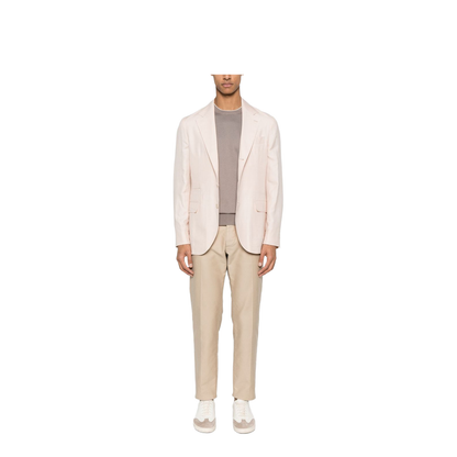 Wool Blend Single-Breasted Jacket