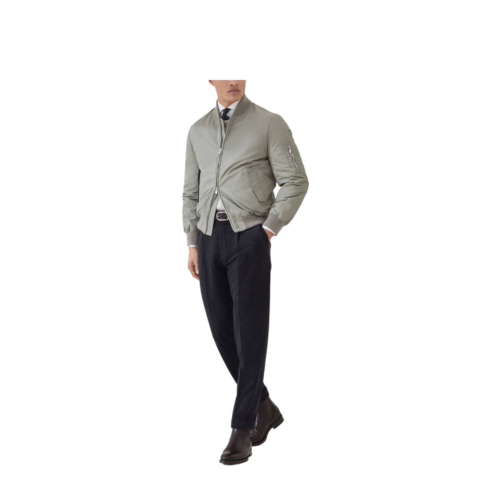 Buttoned Yarn Sweater