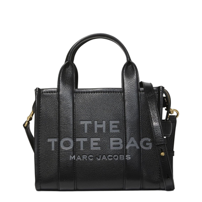 The Small Tote Bag Grainy Leather Bag in Black