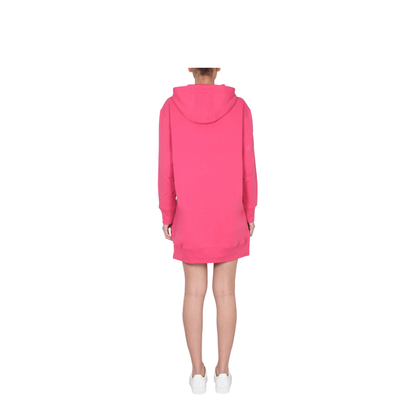 Dress with Multicolor Flocked Logo