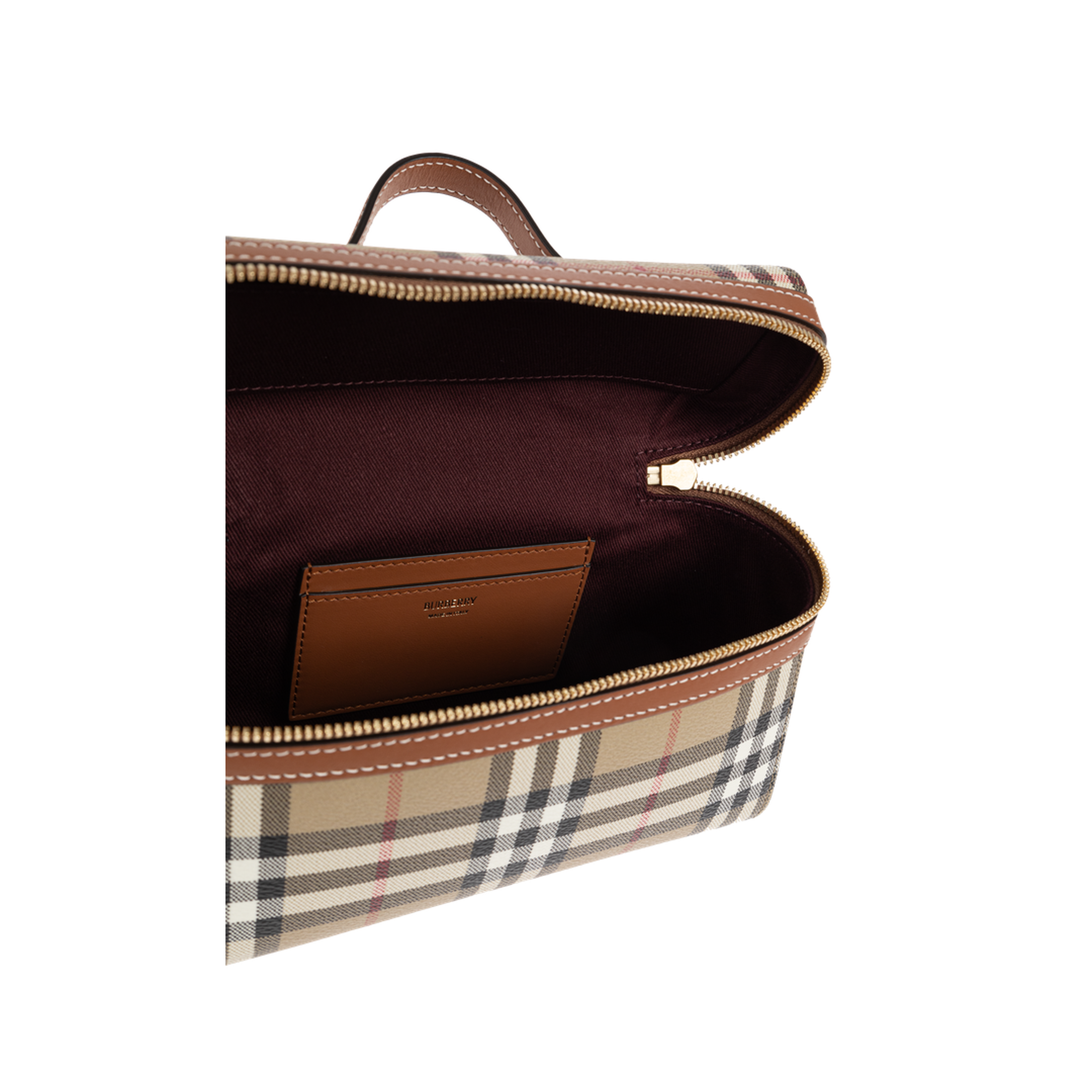 MAYFEYR - Burberry - Vanity Case Accessories - 8120525A9534VNTGCHKBRIARBROWN