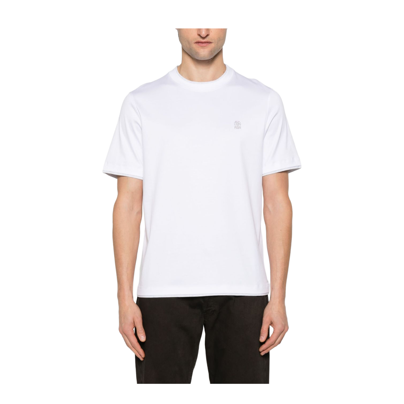 White Crew Neck Short Sleeves T-shirt