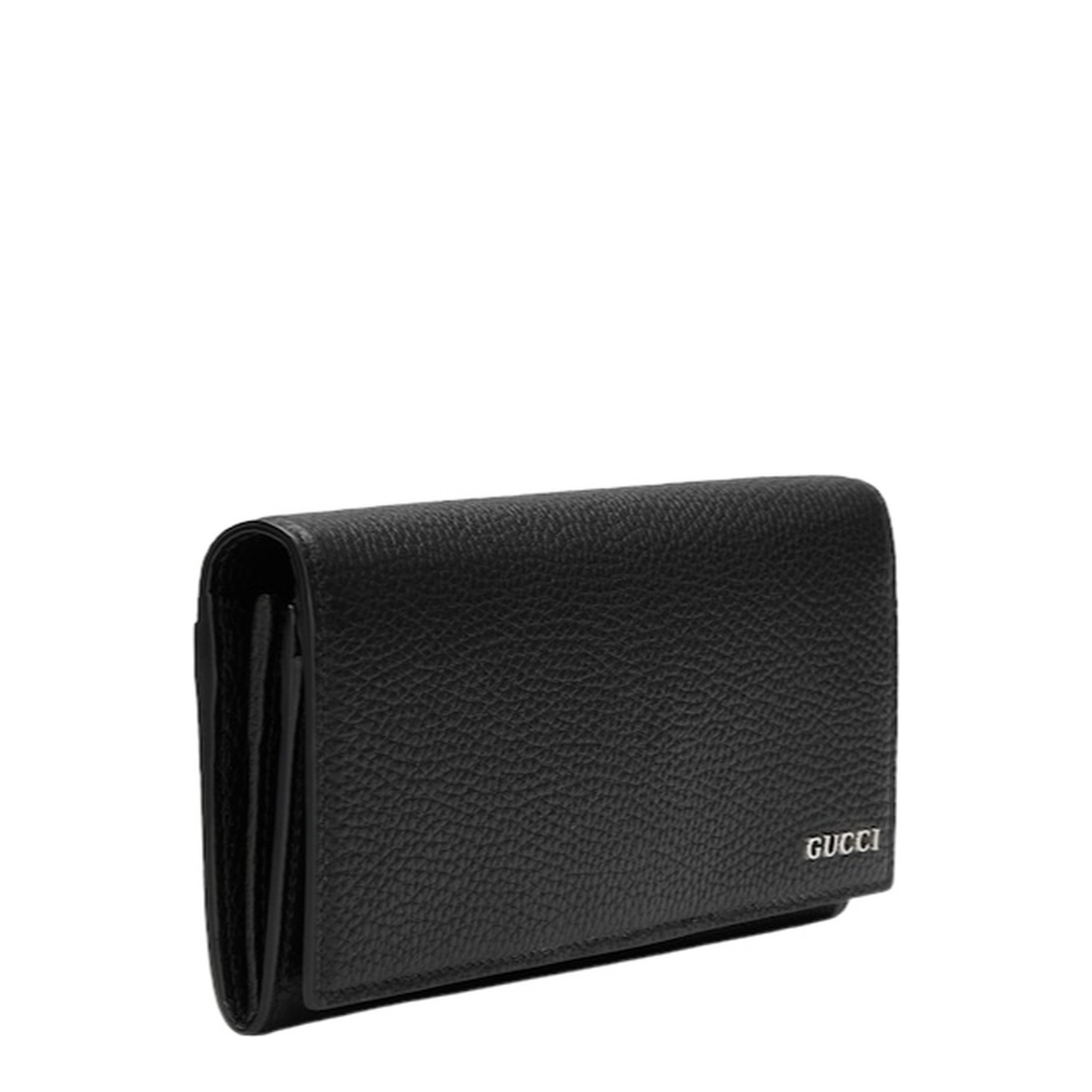 Long Coin Wallet in Black Leather