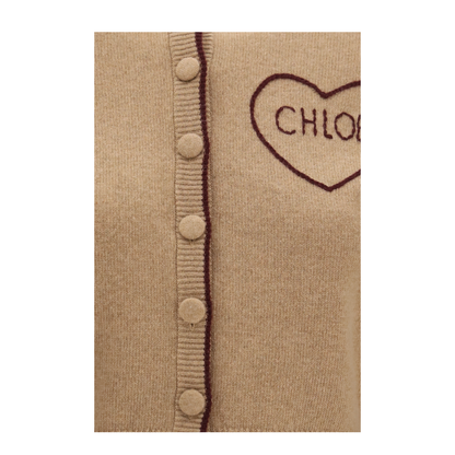 MAYFEYR - Chloè - Fitted Logo Cardigan In Wool And Cashmere - CH26AMC15710